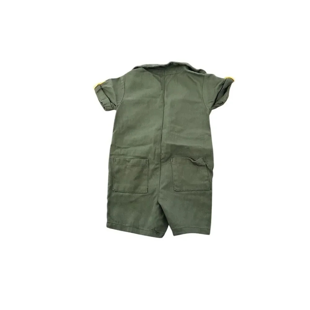 Mario Lopez Baby Unisex Olive Green Jumpsuit Romper Size 12M
#077 - Picture 3 of 5